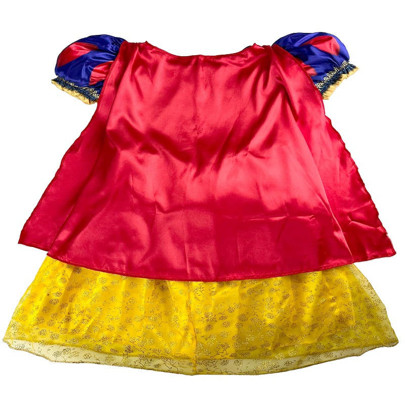 Fantasia Infantil Clássica - Princesas Disney - Branca de Neve - Tamanho P - Novabrink