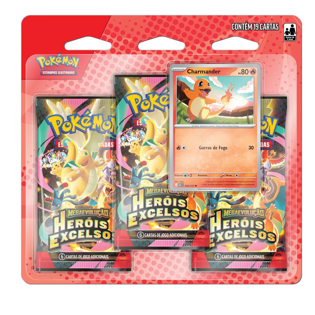 Jogo De Cartas - Pokémon - ME2.5 - Blister Triplo - Modelos Sortidos - Copag