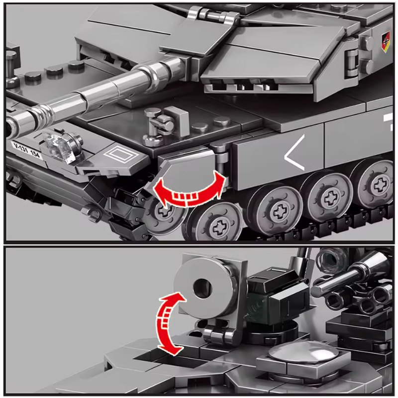 Tanque Leopard 2A7 | 898PCS