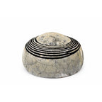 Bowl em Ágata Azul com Acabamento Dourado 7 Peças