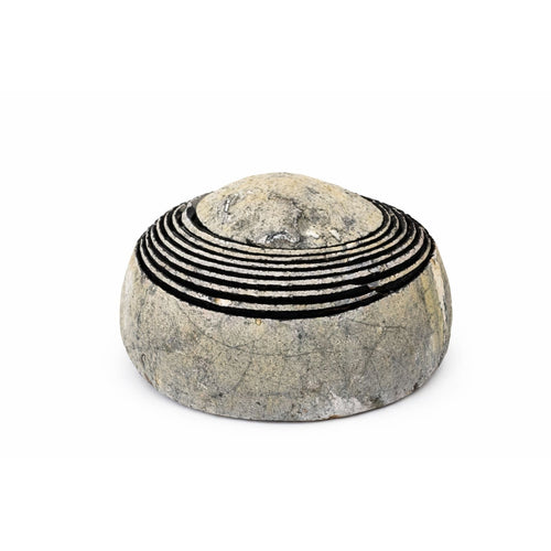 Bowl em Ágata Azul com Acabamento Dourado 7 Peças