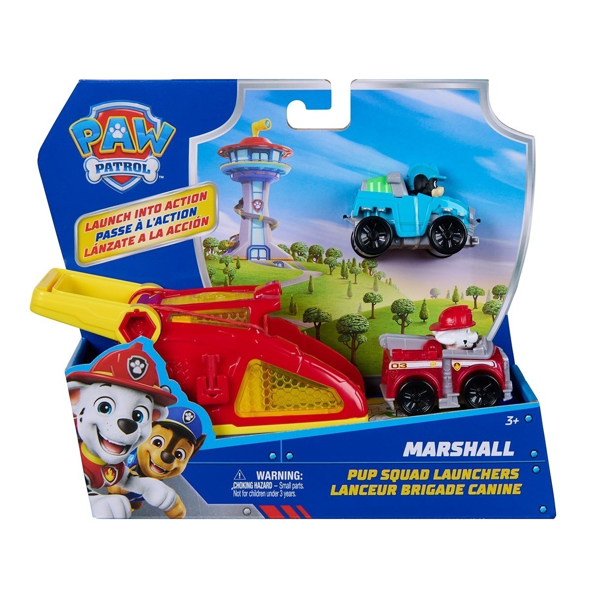 Lançador De Carrinho Marshall e Rex - Patrulha Canina